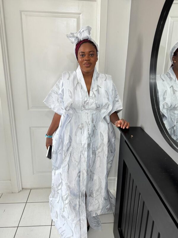 White luxury brocade