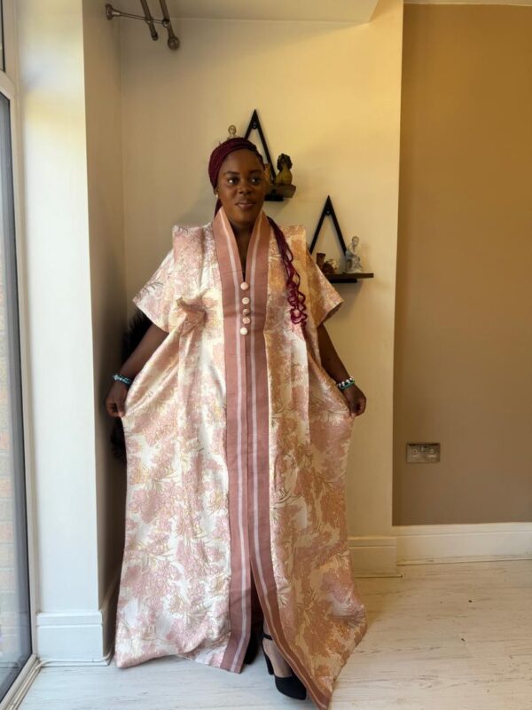 Luxury brocade  bubu free size 10 to 22