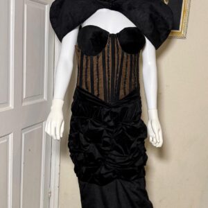 Corset Gown Made with Velvet