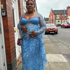 Corset with beaded lace