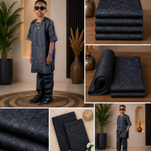 Complete Agbada with trouser & cap for kids